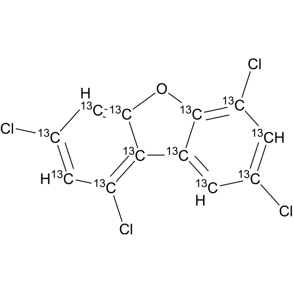1,3,6,8-Tetrachloro-dibenzofuran-13C12 1236286-05-7